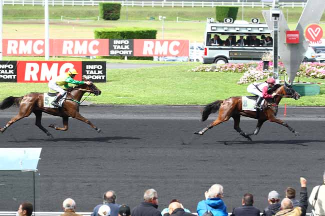 Photo d'arrivée de la course pmu PRIX DE BASLY à PARIS-VINCENNES le Samedi 9 septembre 2017