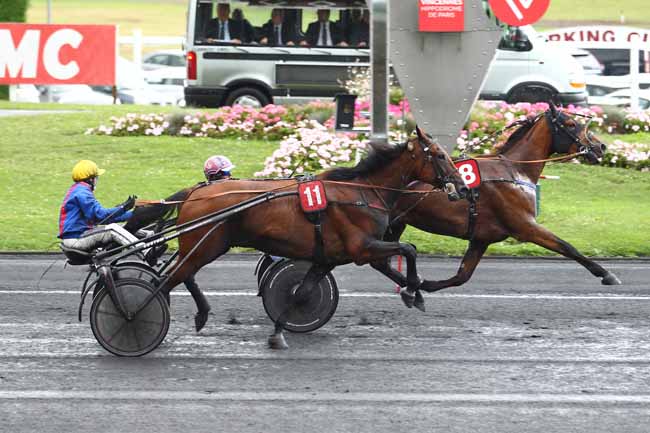 Photo d'arrivée de la course pmu PRIX JOSEPH AVELINE à PARIS-VINCENNES le Samedi 9 septembre 2017