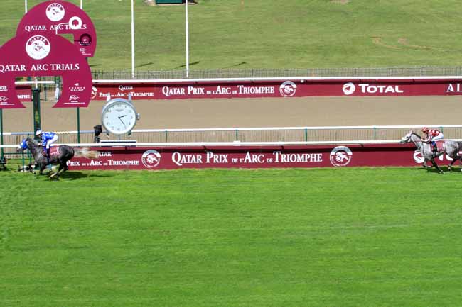 Photo d'arrivée de la course pmu QATAR CUP - PRIX DRAGON à CHANTILLY le Dimanche 10 septembre 2017