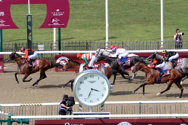 Photo d'arrivée de la course pmu QATAR RACING AND EQUESTRIAN CLUB - GRAND HANDICAP DES HAUTS-DE-FRANCE à CHANTILLY le Dimanche 10 septembre 2017