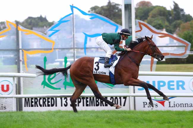 Photo d'arrivée de la course pmu PRIX DE CHATEAUNEUF-SUR-SARTHE à LE LION D'ANGERS le Mercredi 13 septembre 2017