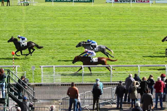 Photo d'arrivée de la course pmu GRAND HANDICAP DES BORDS DE SEINE à MAISONS-LAFFITTE le Samedi 16 septembre 2017