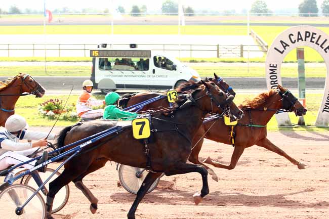 Photo d'arrivée de la course pmu PRIX CREDIT AGRICOLE DU NORD-EST à LA CAPELLE le Mercredi 20 septembre 2017
