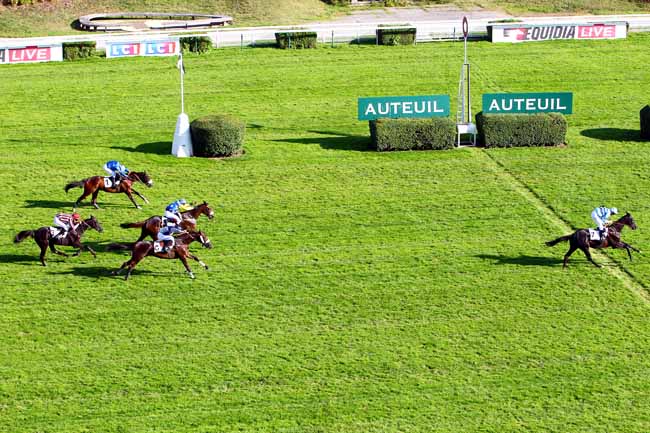 Photo d'arrivée de la course pmu PRIX FEZENSAC à AUTEUIL le Samedi 23 septembre 2017