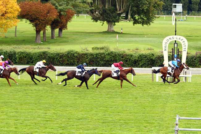 Photo d'arrivée de la course pmu PRIX DE LA BUTTE RONDE à MAISONS-LAFFITTE le Lundi 25 septembre 2017