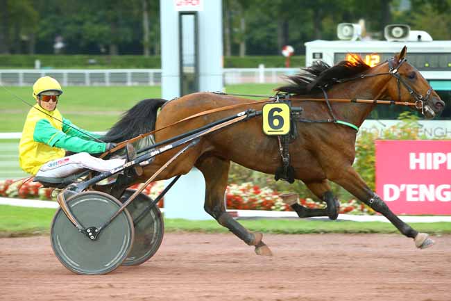 Photo d'arrivée de la course pmu PRIX DU PONT MARIE à ENGHIEN le Jeudi 28 septembre 2017