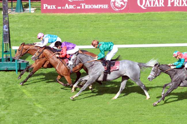 Photo d'arrivée de la course pmu QATAR PRIX CHAUDENAY à CHANTILLY le Samedi 30 septembre 2017