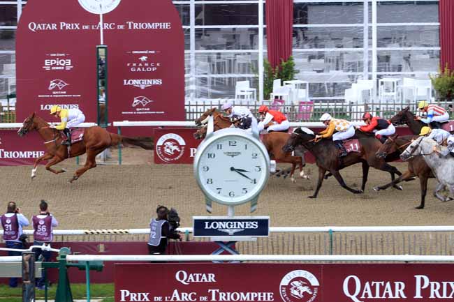 Photo d'arrivée de la course pmu QATAR GRAND HANDICAP DES MILERS - PRIX KHELEYF à CHANTILLY le Samedi 30 septembre 2017