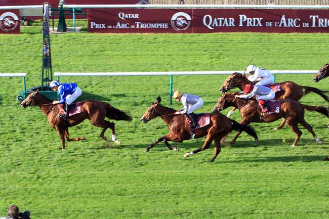 Photo d'arrivée de la course pmu QATAR PRIX DANIEL WILDENSTEIN à CHANTILLY le Samedi 30 septembre 2017