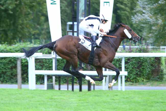 Photo d'arrivée de la course pmu PRIX DE LAMBALLE à MAISONS-LAFFITTE le Lundi 2 octobre 2017