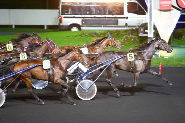 Photo d'arrivée de la course pmu PRIX COLUMBA à PARIS-VINCENNES le Mardi 3 octobre 2017