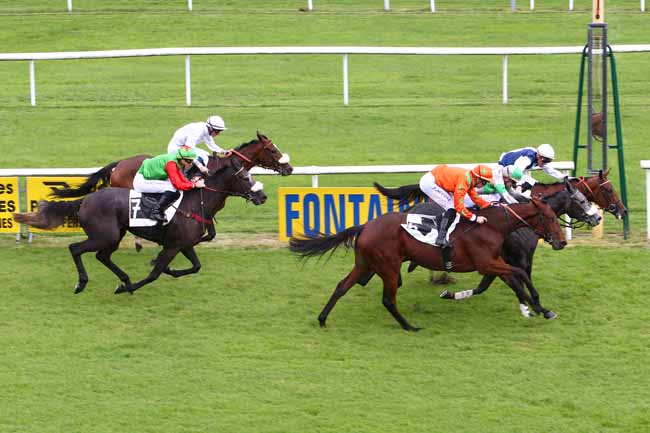 Photo d'arrivée de la course pmu PRIX JEAN GILLOIS à FONTAINEBLEAU le Jeudi 5 octobre 2017