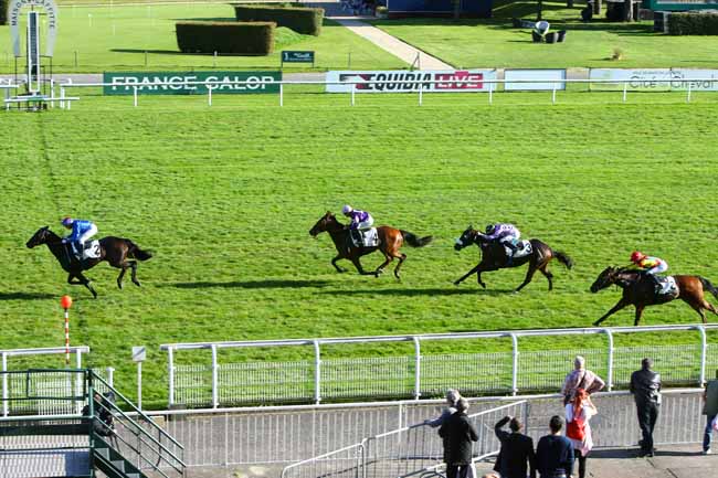 Photo d'arrivée de la course pmu PRIX D'UZES à MAISONS-LAFFITTE le Vendredi 13 octobre 2017