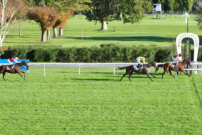 Photo d'arrivée de la course pmu PRIX D'IDEVILLE à MAISONS-LAFFITTE le Vendredi 13 octobre 2017