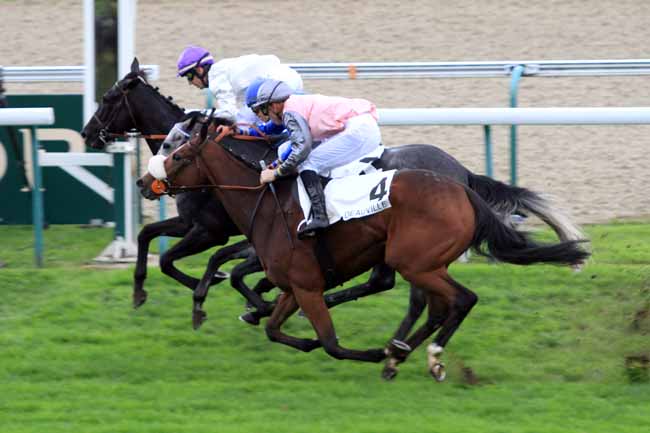 Photo d'arrivée de la course pmu PRIX DE MONTEILLERIE à DEAUVILLE le Jeudi 19 octobre 2017