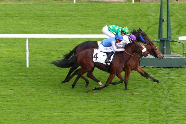 Photo d'arrivée de la course pmu PRIX DE MAISONS-SUR-SEINE à SAINT-CLOUD le Dimanche 22 octobre 2017