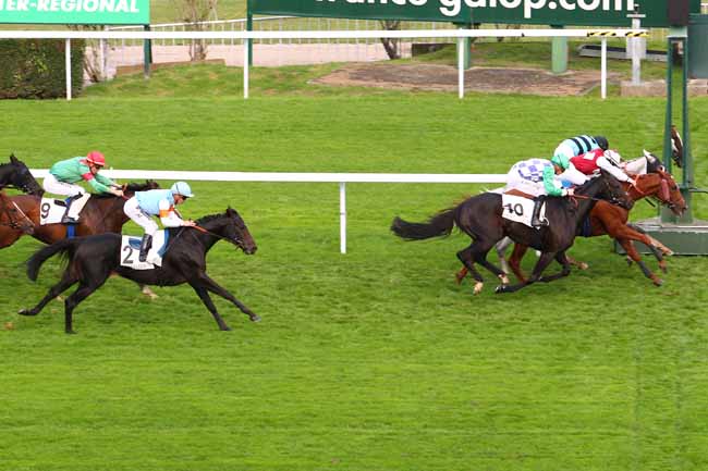 Photo d'arrivée de la course pmu PRIX HERVINE à SAINT-CLOUD le Dimanche 22 octobre 2017