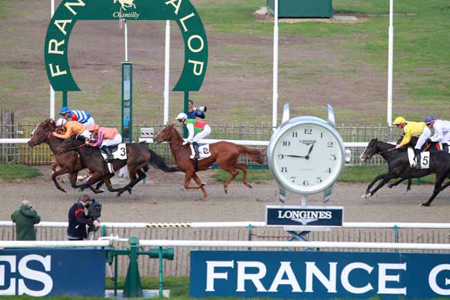 Photo d'arrivée de la course pmu PRIX QUATRIEME TETE à CHANTILLY le Mardi 31 octobre 2017