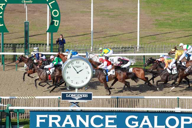 Photo d'arrivée de la course pmu PRIX D'EGMONT à CHANTILLY le Mardi 31 octobre 2017