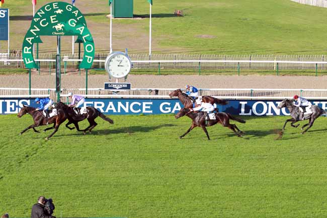 Photo d'arrivée de la course pmu PRIX DES AIGLES à CHANTILLY le Mardi 31 octobre 2017