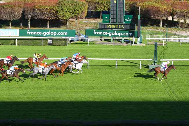 Photo d'arrivée de la course pmu PRIX DE L'ELEVAGE à SAINT-CLOUD le Mardi 7 novembre 2017