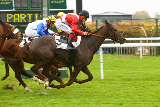Photo d'arrivée de la course pmu PRIX MARGOUILLAT à SAINT-CLOUD le Vendredi 10 novembre 2017