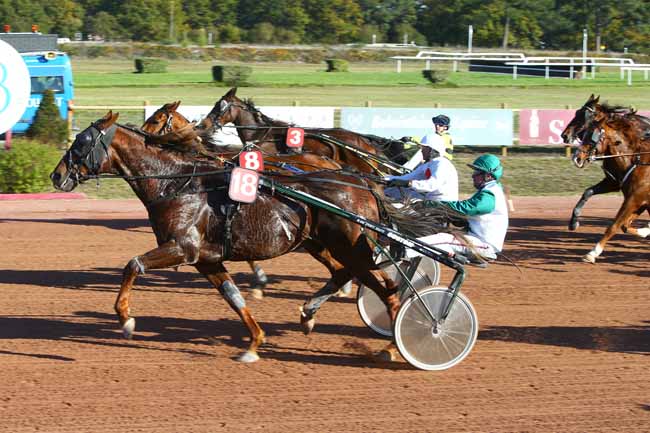 Photo d'arrivée de la course pmu GRAND PRIX DE LA MAISON DU SAUTERNES à BORDEAUX-LE BOUSCAT le Mardi 14 novembre 2017