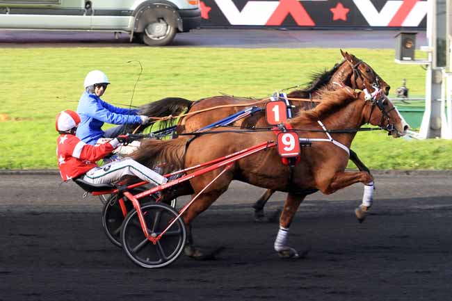 Photo d'arrivée de la course pmu PRIX DE COSSE-LE-VIVIEN à PARIS-VINCENNES le Dimanche 19 novembre 2017