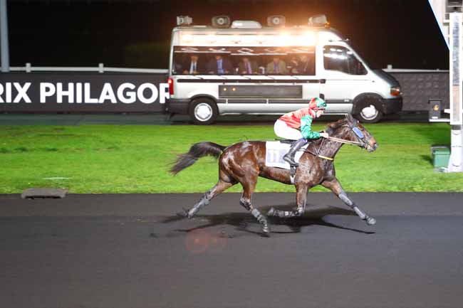 Photo d'arrivée de la course pmu PRIX PHILAGORIA à PARIS-VINCENNES le Vendredi 24 novembre 2017