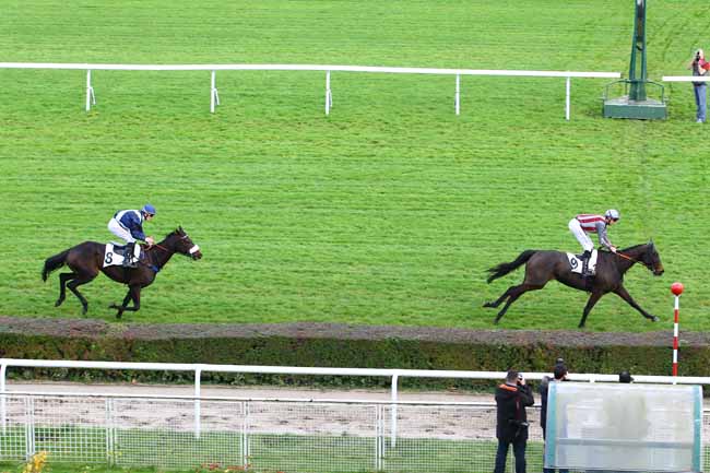 Photo d'arrivée de la course pmu PRIX JACQUES DE VIENNE à SAINT-CLOUD le Vendredi 24 novembre 2017