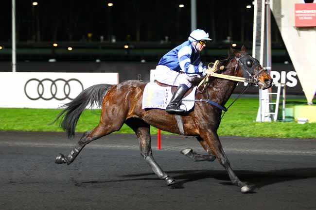Photo d'arrivée de la course pmu PRIX MELUSINA à PARIS-VINCENNES le Vendredi 8 décembre 2017