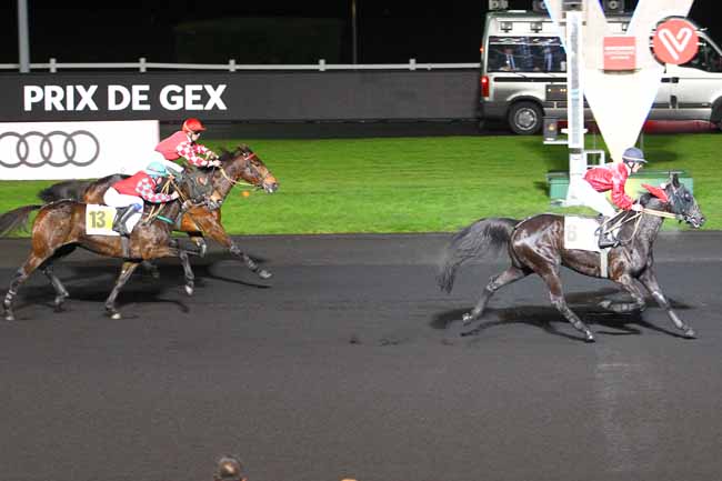 Photo d'arrivée de la course pmu PRIX DE GEX à PARIS-VINCENNES le Samedi 9 décembre 2017
