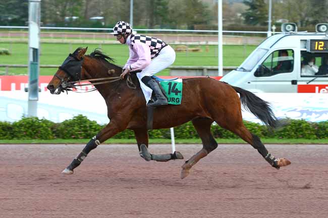 Photo d'arrivée de la course pmu PRIX DES PEUPLIERS à CABOURG le Mardi 12 décembre 2017