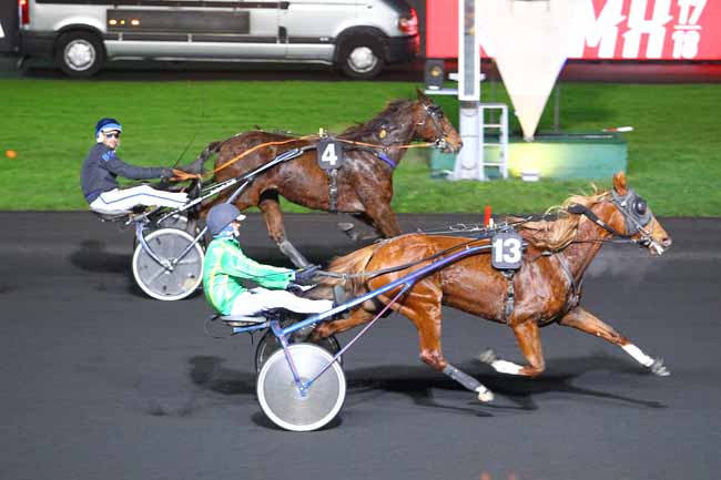 Photo d'arrivée de la course pmu PRIX EUNOMIA à PARIS-VINCENNES le Mardi 12 décembre 2017