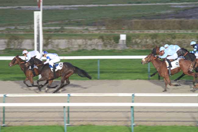 Photo d'arrivée de la course pmu PRIX DU HAUT GUE à DEAUVILLE le Jeudi 14 décembre 2017