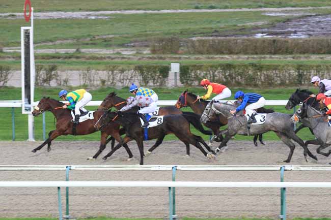 Photo d'arrivée de la course pmu PRIX DE RUGLES à DEAUVILLE le Jeudi 14 décembre 2017