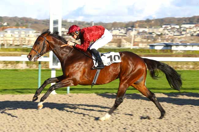 Photo d'arrivée de la course pmu PRIX LUTHIER à DEAUVILLE le Samedi 16 décembre 2017
