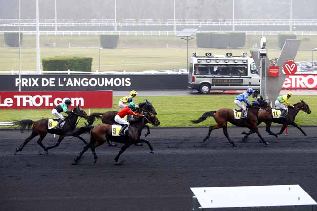 Photo d'arrivée de la course pmu PRIX DE L'ANGOUMOIS à PARIS-VINCENNES le Mercredi 20 décembre 2017
