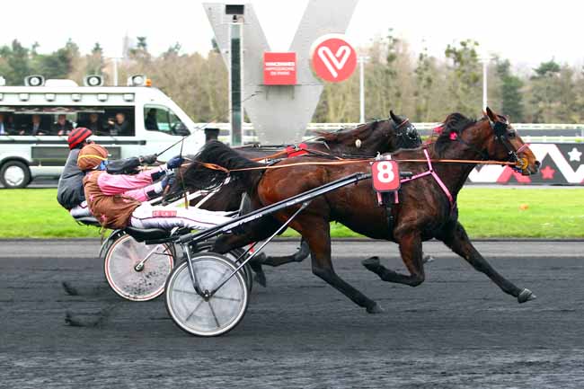 Photo d'arrivée de la course pmu PRIX DE BALLEROY à PARIS-VINCENNES le Mardi 26 décembre 2017