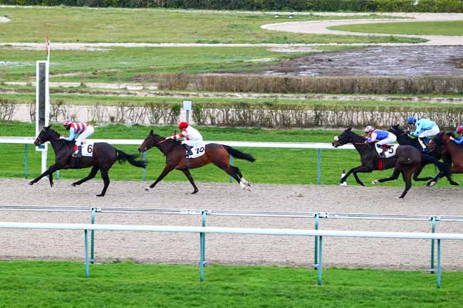 Photo d'arrivée de la course pmu PRIX DU HOME à DEAUVILLE le Vendredi 5 janvier 2018