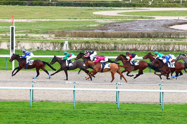 Photo d'arrivée de la course pmu PRIX DE LA FONTAINE TEAUVILLAISE à DEAUVILLE le Vendredi 5 janvier 2018