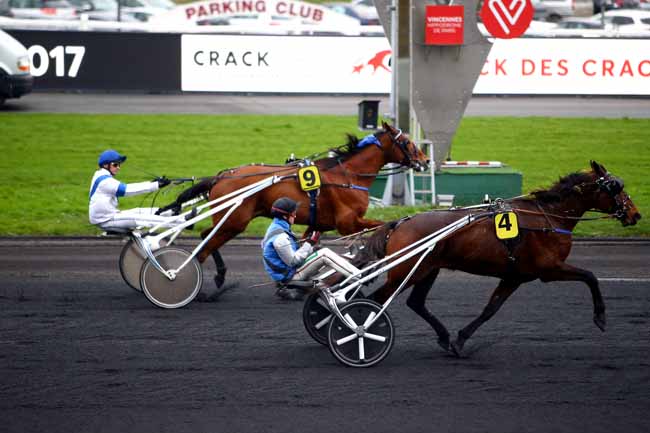 Photo d'arrivée de la course pmu PRIX BOLD EAGLE - CRACK DES CRACKS 2017 à PARIS-VINCENNES le Dimanche 7 janvier 2018