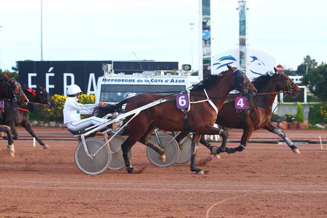 Photo d'arrivée de la course pmu PRIX PROMISING CATCH (GR B) à CAGNES-SUR-MER le Jeudi 11 janvier 2018