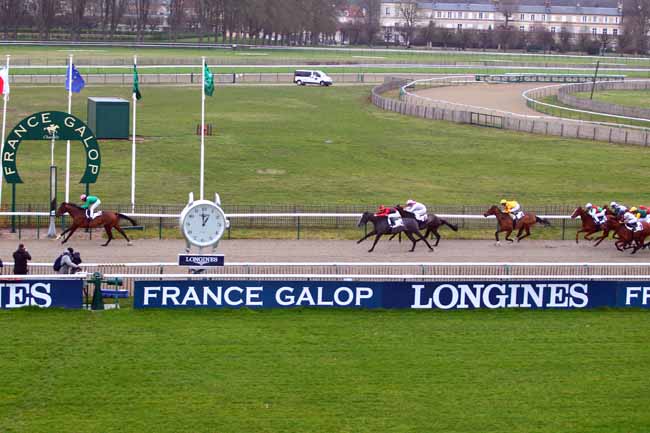Photo d'arrivée de la course pmu PRIX DE NEMOURS à CHANTILLY le Lundi 15 janvier 2018