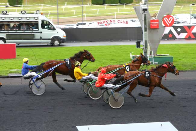 Photo d'arrivée de la course pmu PRIX D'ORLEANS à PARIS-VINCENNES le Vendredi 19 janvier 2018