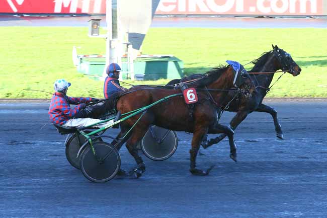 Photo d'arrivée de la course pmu PRIX DE BEAUCOURT à PARIS-VINCENNES le Vendredi 19 janvier 2018