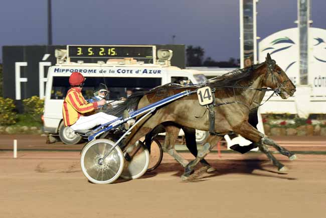 Photo d'arrivée de la course pmu PRIX RASTEL BIHAN à CAGNES-SUR-MER le Mercredi 24 janvier 2018
