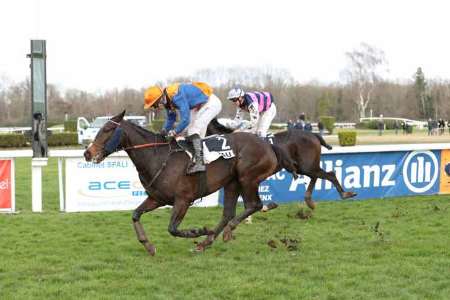 Photo d'arrivée de la course pmu PRIX SAINT-CASTIN à PAU le Vendredi 26 janvier 2018