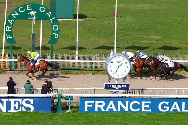 Photo d'arrivée de la course pmu PRIX DE L'ALLEE DES MERISIERS à CHANTILLY le Jeudi 1 février 2018