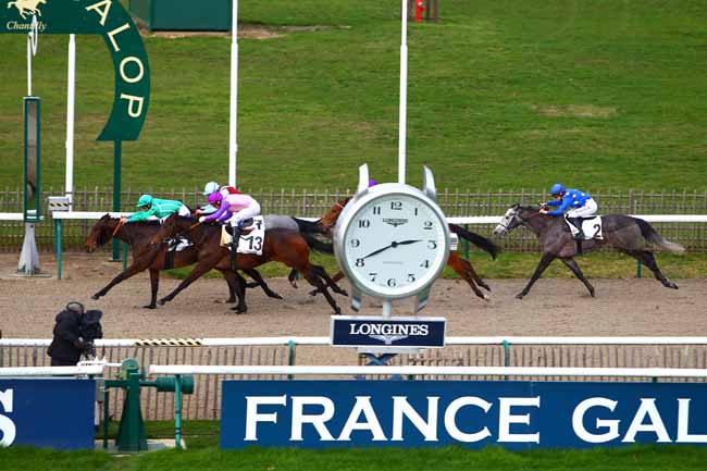 Photo d'arrivée de la course pmu PRIX DU CHEMIN DU BAC à CHANTILLY le Jeudi 1 février 2018